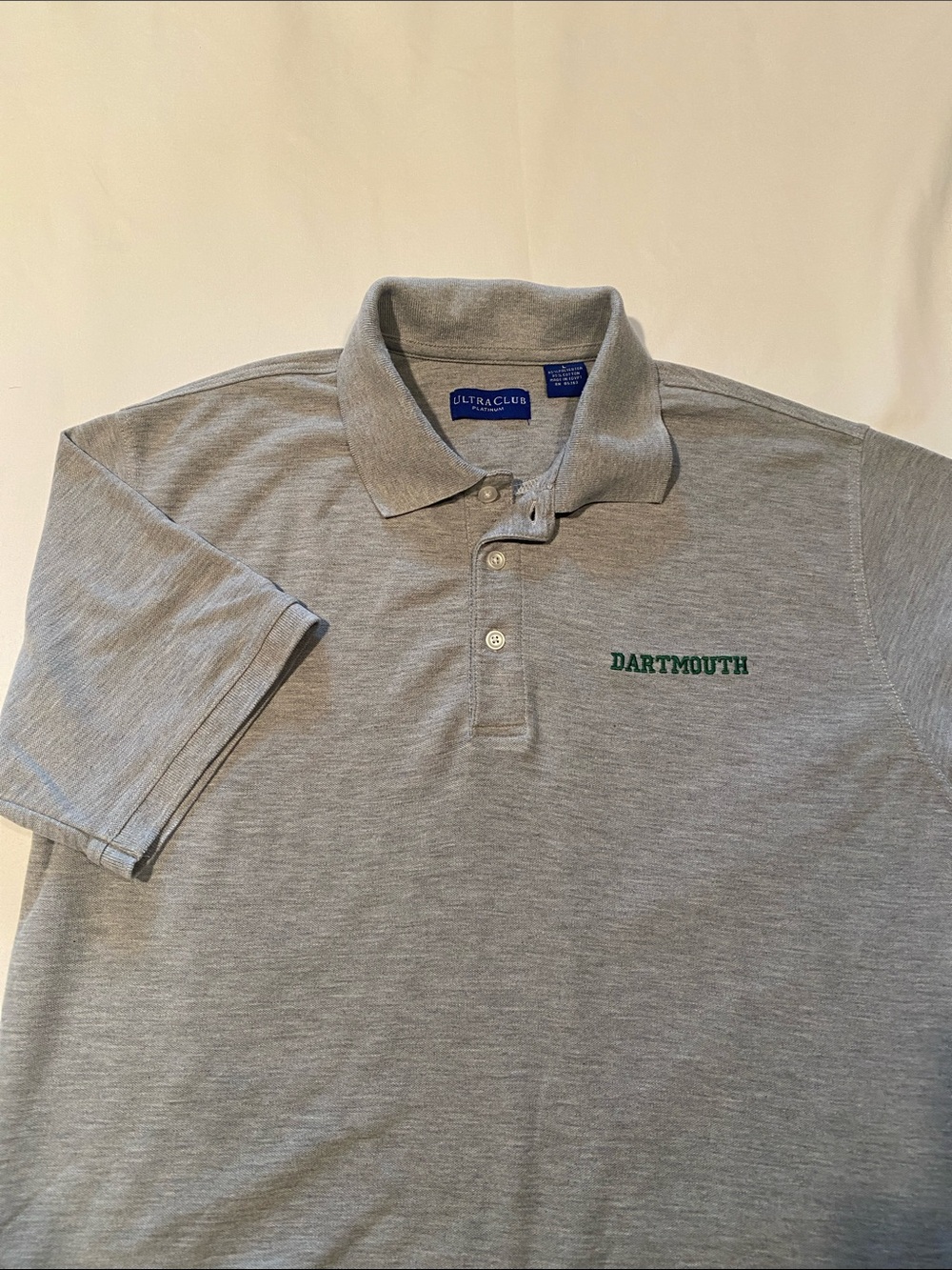 Dartmouth Gray Short-Sleeve Polo Shirt